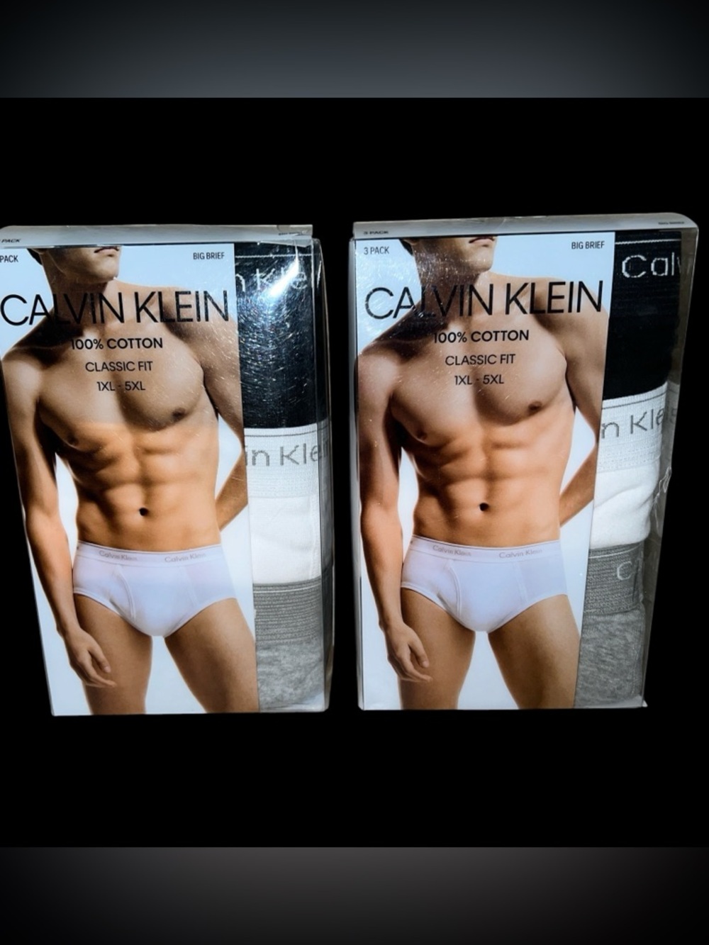 NIB $110 Big Men’s 4XL Calvin Klein Classic Briefs Underwear, 6 Pair Total
